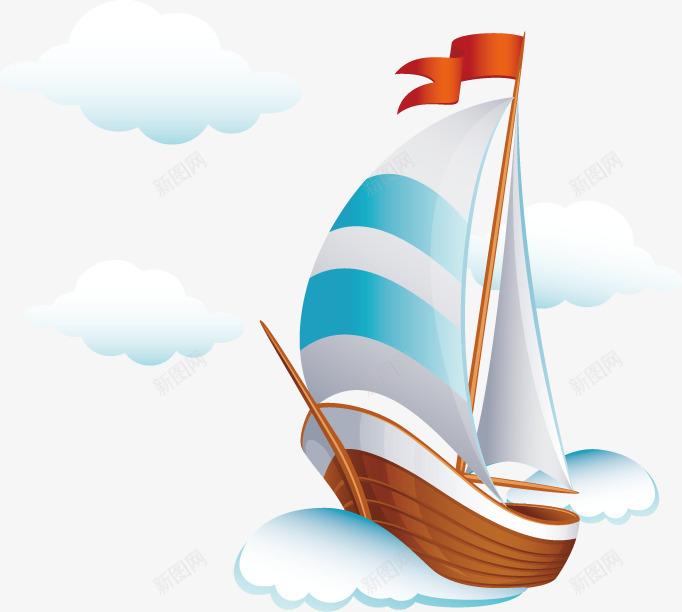 PPT创意旅游帆船图标矢量图ai_新图网 https://ixintu.com 图标 帆船 旅游 矢量图