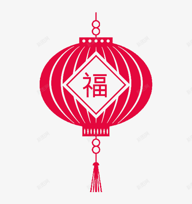 红色灯笼png免抠素材_新图网 https://ixintu.com 中国风 免扣红色灯笼 剪纸 红色灯笼 节日装饰