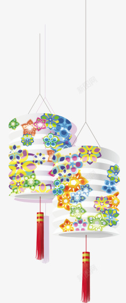 节日装饰灯笼矢量图素材