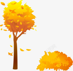 秋天的小树素材
