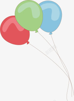 卡通打气筒彩色的气球矢量图高清图片