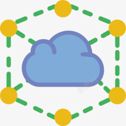 Web搜索引擎云计算图标高清图片