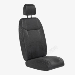 黑色简单皮质汽车座椅素材