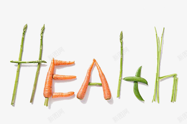 蔬菜拼出的英文png免抠素材_新图网 https://ixintu.com health 健康 英文 蔬菜