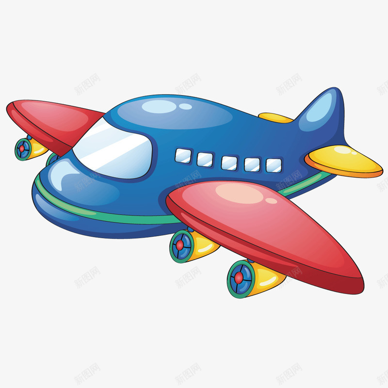 卡通飞机模型矢量图ai免抠素材_新图网 https://ixintu.com 卡通飞机 矢量图 飞机 飞机动画 飞机模型