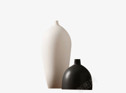 两色日式花瓶现代个性花瓶摆件高清图片