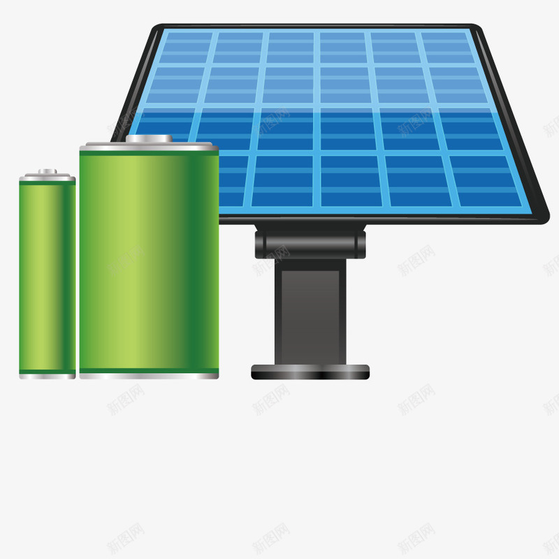 环保太阳能板矢量图eps免抠素材_新图网 https://ixintu.com 板子 模型 环保 电池 绿色 节能 矢量图