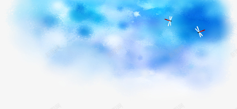春季天空蜻蜓装饰png免抠素材_新图网 https://ixintu.com 天空 春季 蜻蜓 装饰