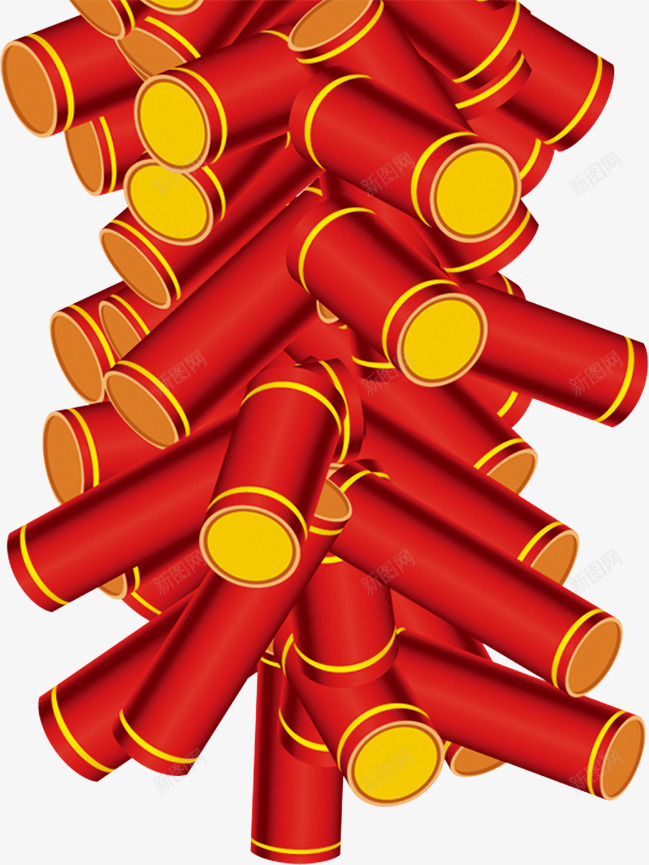 鞭炮烟花爆竹png免抠素材_新图网 https://ixintu.com 新年元素 爆竹 贺新年 迎新春 鞭炮