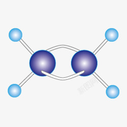 乙烯分子结构式素材