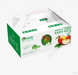 水果手拎盒苹果礼盒高清图片