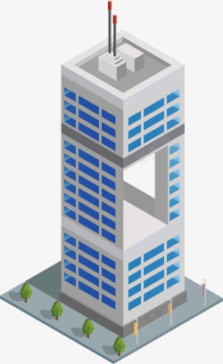 科技楼房背景图建筑模型高清图片