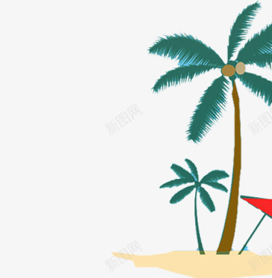 卡通椰子树png免抠素材_新图网 https://ixintu.com 二级页面 椰子树 泰国旅游 海洋 清凉 蓝色系页面