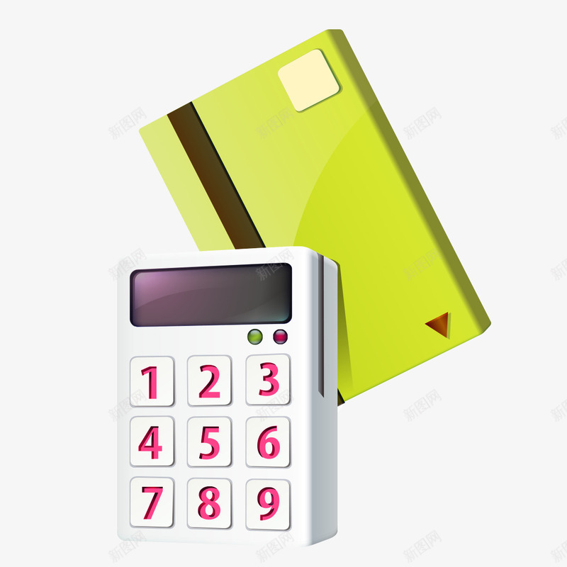刷卡机模型图标png_新图网 https://ixintu.com 储蓄卡 刷卡 刷卡机 存款 模型