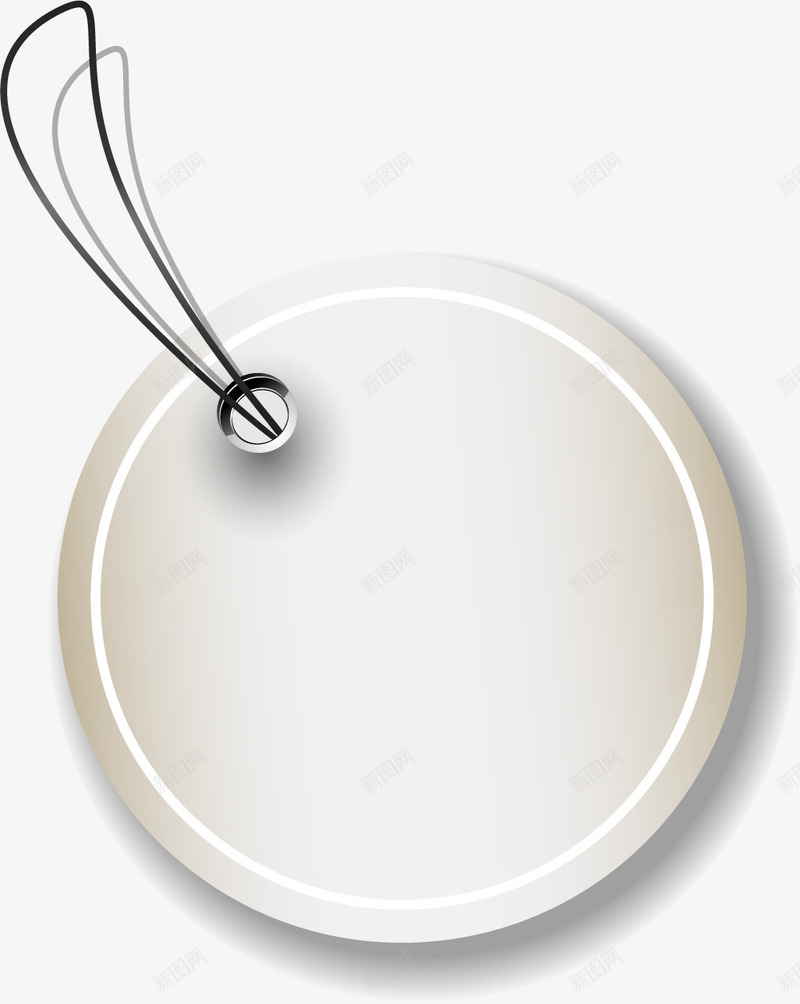 咖啡色圆形标签png免抠素材_新图网 https://ixintu.com 免抠PNG 咖啡色 圆圈 标签 框架 绳子 边框纹理