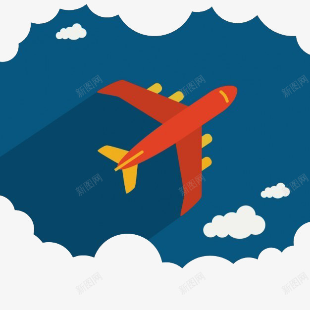 飞机穿越天空png免抠素材_新图网 https://ixintu.com 天空 旅行 穿越 运输 飞机 飞行