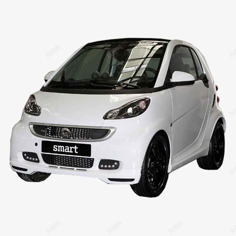 奔驰smartpng免抠素材_新图网 https://ixintu.com 奔驰smart 小车 汽车 白色 轿车