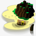 火山png免抠素材_新图网 https://ixintu.com 卡通 建筑物 模型