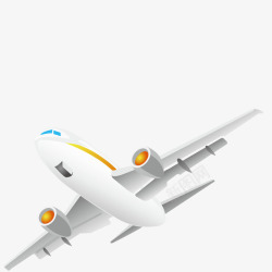 卡通飞机飞机模型矢量图素材