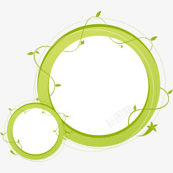绿色大小圆圈素材