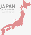 日本地图素材