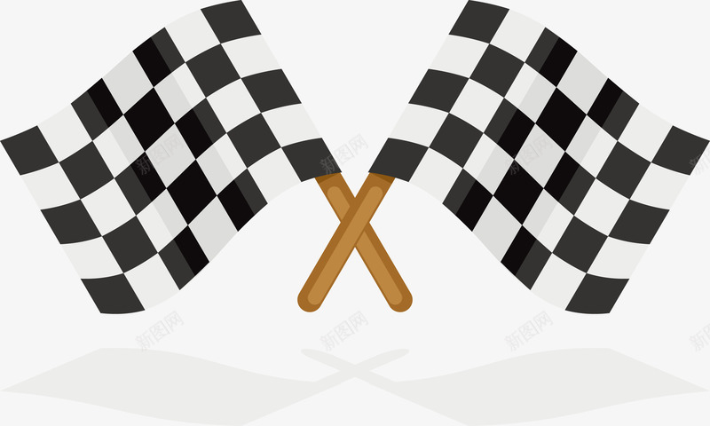 两面黑白方块的旗帜矢量图eps免抠素材_新图网 https://ixintu.com 方块PNG 旗子 旗帜 矢量方块 矢量旗帜 黑白方块 黑白旗帜 矢量图