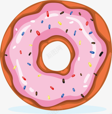 圆圈的沙河特色蛋糕矢量图图标图标