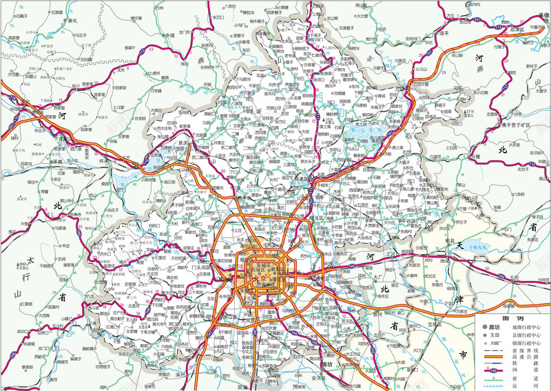 北京市旅游交通地图png免抠素材_新图网 https://ixintu.com 交通 北京市 地图 旅游 旅游地图