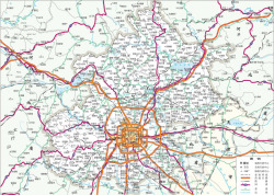 北京市地图北京市旅游交通地图高清图片