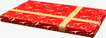 红色创意合成礼盒包装效果素材