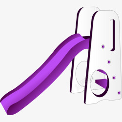 紫色儿童滑梯模型素材