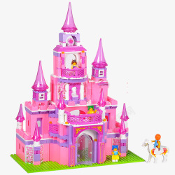 DIY拼装模型公主城堡高清图片