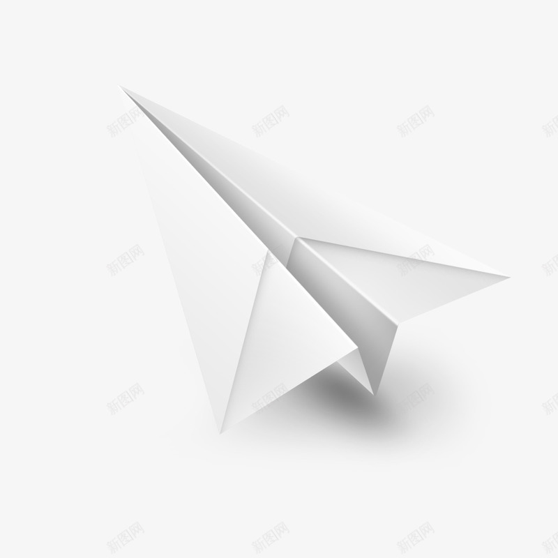 纸飞机模型psd免抠素材_新图网 https://ixintu.com 模型 白纸 纸飞机 飞行