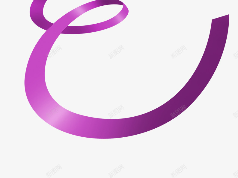 紫色的丝带png免抠素材_新图网 https://ixintu.com 卡通飘带 地带 手绘飘带 紫色 紫色丝带 紫色丝绸 线条 飘带
