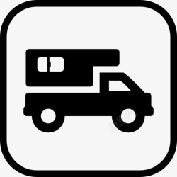 拖车运输Van标志图标高清图片