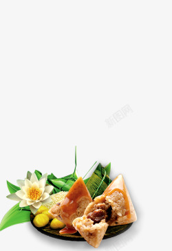 肉粽粽子端午节肉粽端阳节高清图片