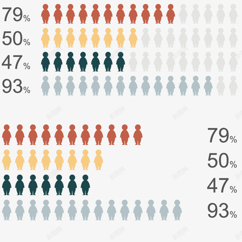 数据统计人物矢量图ai免抠素材_新图网 https://ixintu.com 信息统计 手绘 模型 绘画 装饰 矢量图