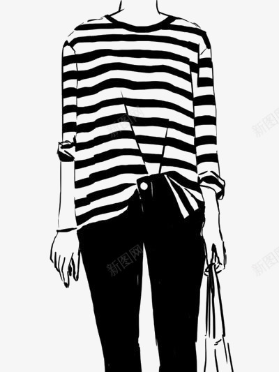 条纹衬衫png免抠素材_新图网 https://ixintu.com 创意衬衫 简约衬衫 鸽子衬衫 黑白衬衫