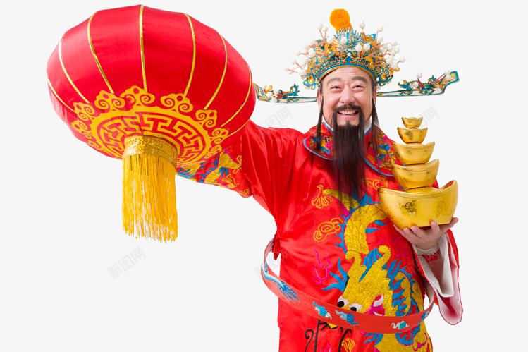 财神png免抠素材_新图网 https://ixintu.com 中秋灯笼 传统 喜庆 大红 灯笼