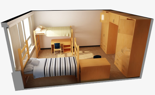 房间布局图png免抠素材_新图网 https://ixintu.com 不觉 卧室 室内空间 房间 房间模型