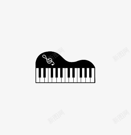 钢琴键盘png免抠素材_新图网 https://ixintu.com 乐器 钢琴 键盘 黑白