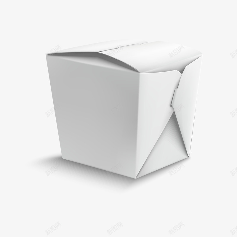 空白纸盒模型png免抠素材_新图网 https://ixintu.com 白色纸盒 盒子模型 食品包装