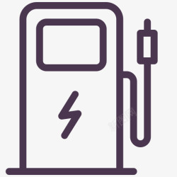 charging小型车电荷充电电动车服务站汽车图标高清图片