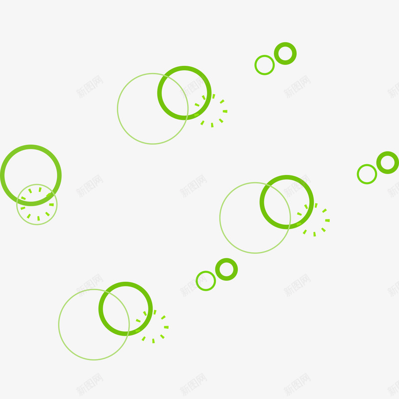 绿色圆圈泡泡png免抠素材_新图网 https://ixintu.com 圆圈 泡泡 绿色 绿色圆圈