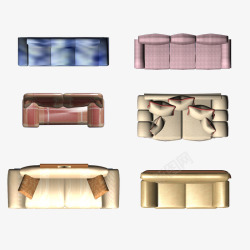 沙发模型平面素材
