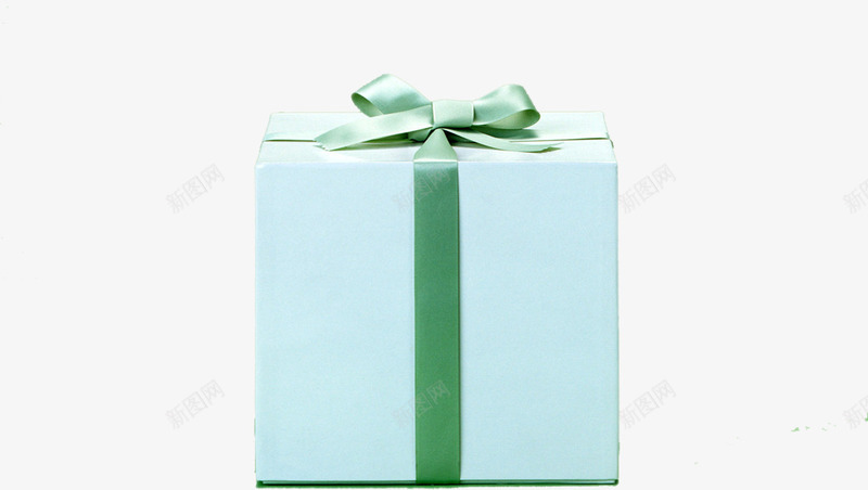 卡通白色礼盒绿色彩带png免抠素材_新图网 https://ixintu.com 卡通 彩带 白色 礼盒 绿色