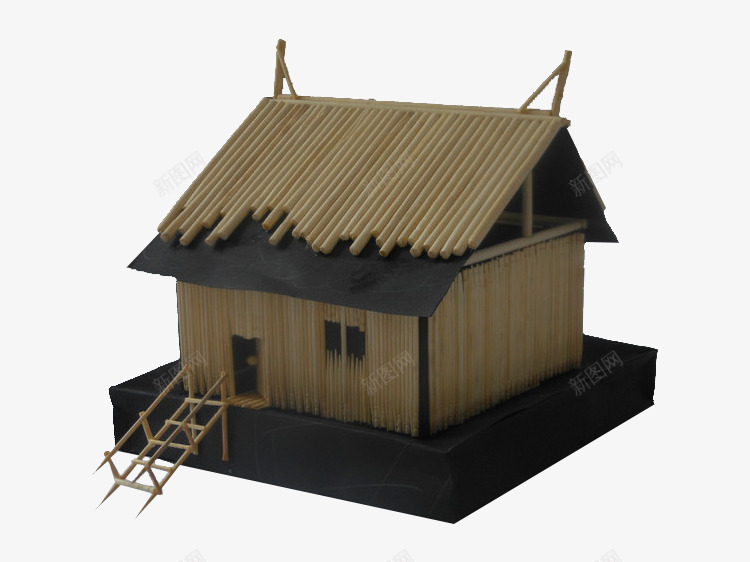一间小木屋png免抠素材_新图网 https://ixintu.com 产品实物 小木屋 工艺品 模型