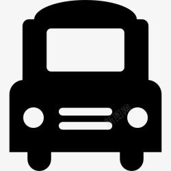 公共汽车桌面图标下载大客车正面图标高清图片