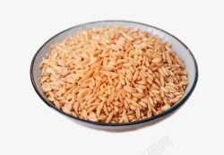 碗中的米煳碗中的燕麦米片高清图片