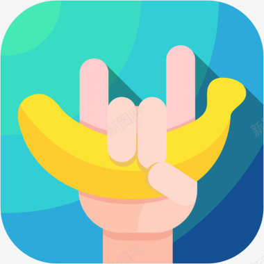 手机香蕉打卡健康健美APP图标图标